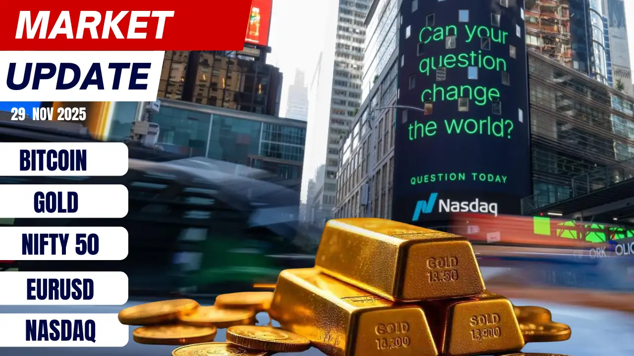 Bitcoin, Gold & Nasdaq Trends | Daily Market Outlook 29 Nov 2025