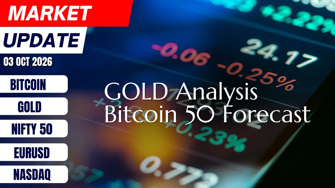 Markets at Critical Levels | Gold, Bitcoin, NASDAQ, EURUSD & Nifty 50 Analysis