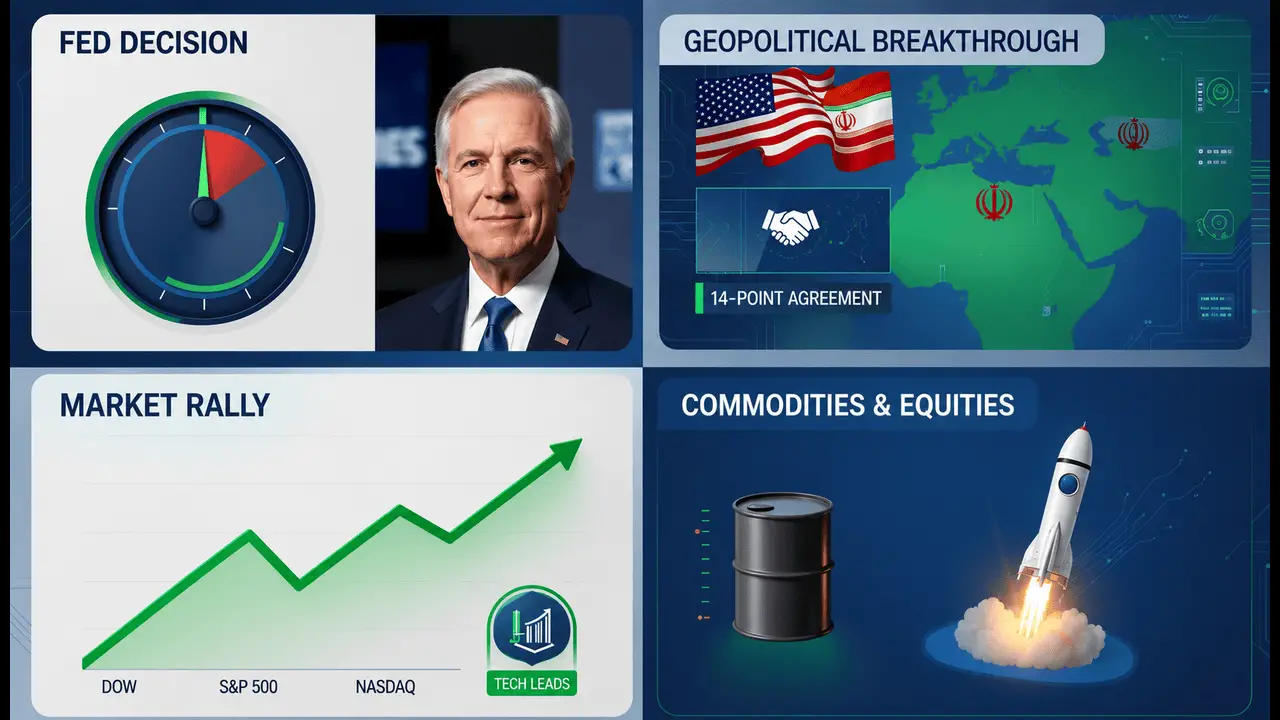 Markets Await Fed Decision as SpaceX Rally Continues and Iran Deal Nears